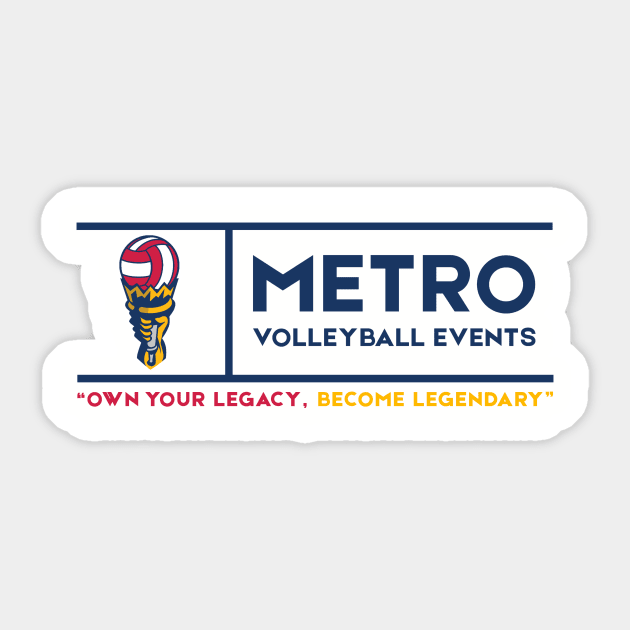 Slogan Logo Sticker by metro volleyball events